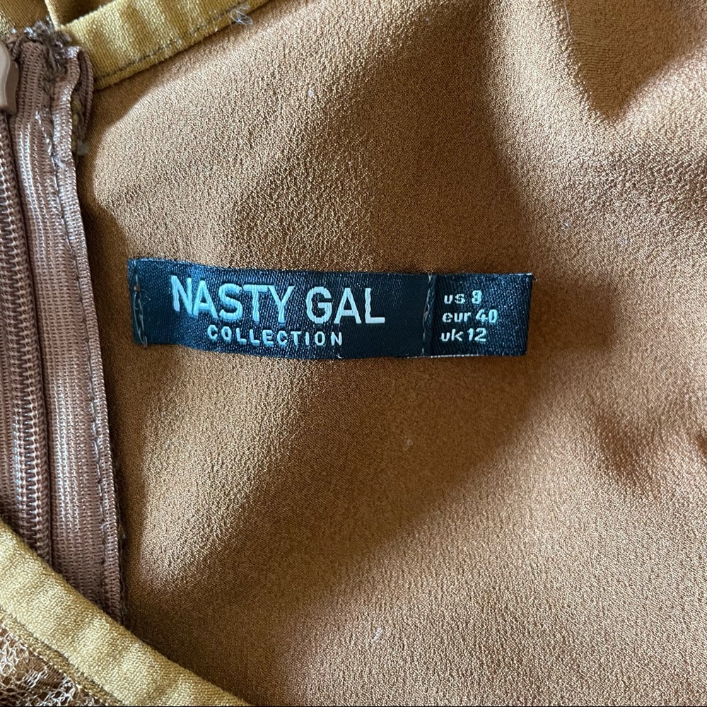 Nasty Gal Satin Bodycon Dress - Picture 6 of 7